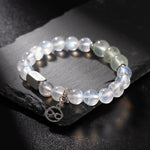 Fleeting Glimpse Blue Moonstone Prehnite Cancer Bracelet
