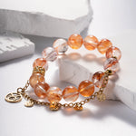 Quiet Grace Fire Quartz Taurus Bracelet