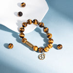 Winged Valor Yellow Tiger's Eye Taurus Bracelet