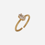 Marquise-cut Diamond Claw Ring