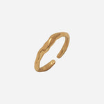 Ripple Gold Plain Ring