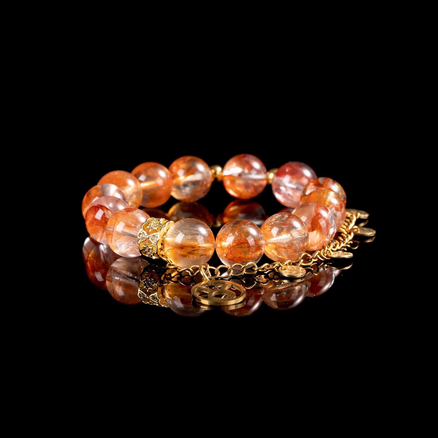 Quiet Grace Fire Quartz Taurus Bracelet