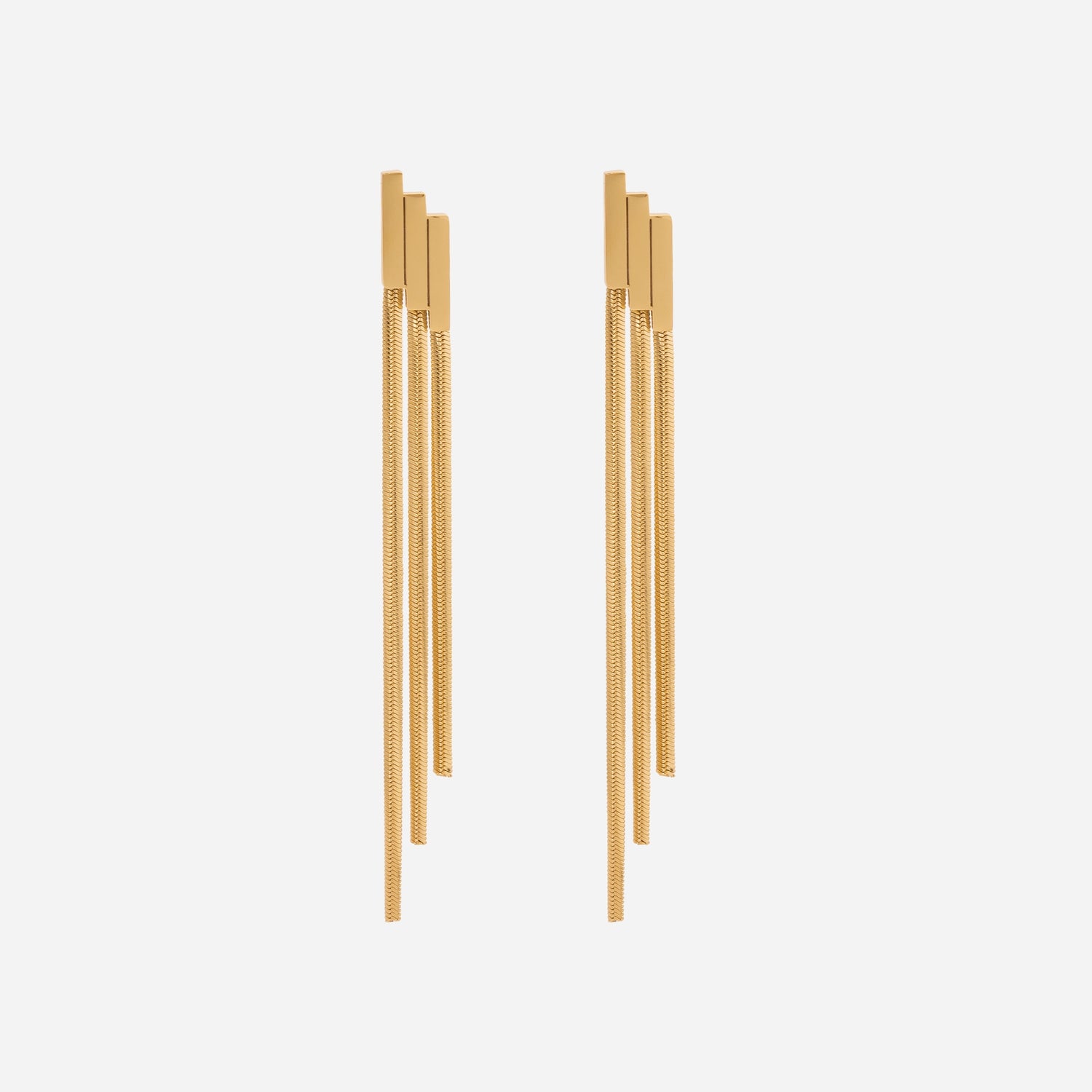 Geometric Fringe Earrings