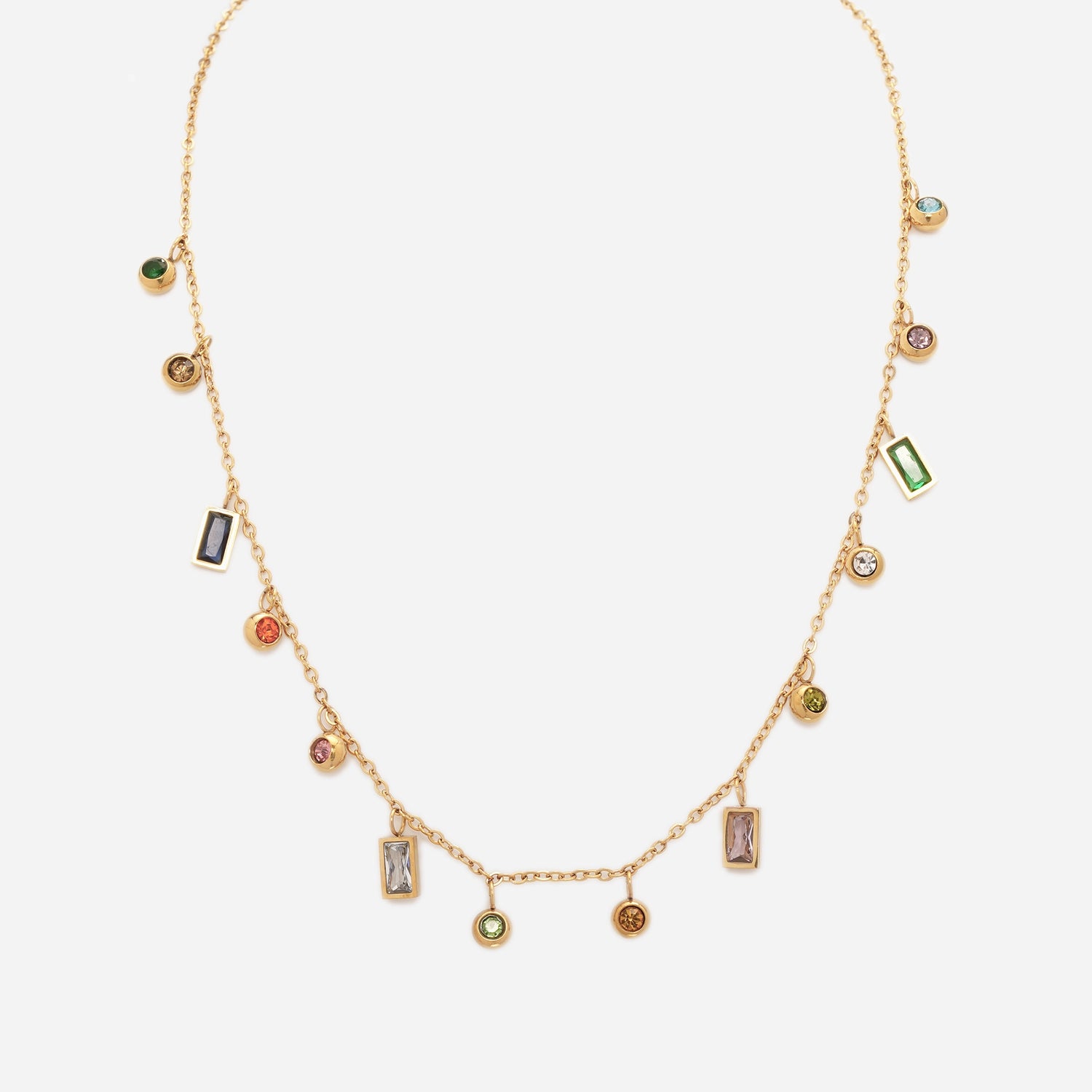 Colorful Gemstone Satellite Chain