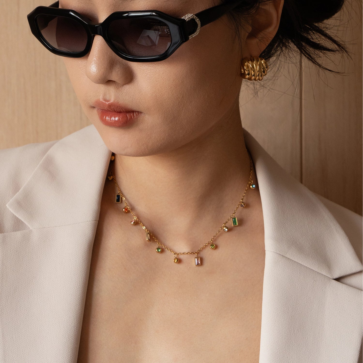 Colorful Gemstone Satellite Chain