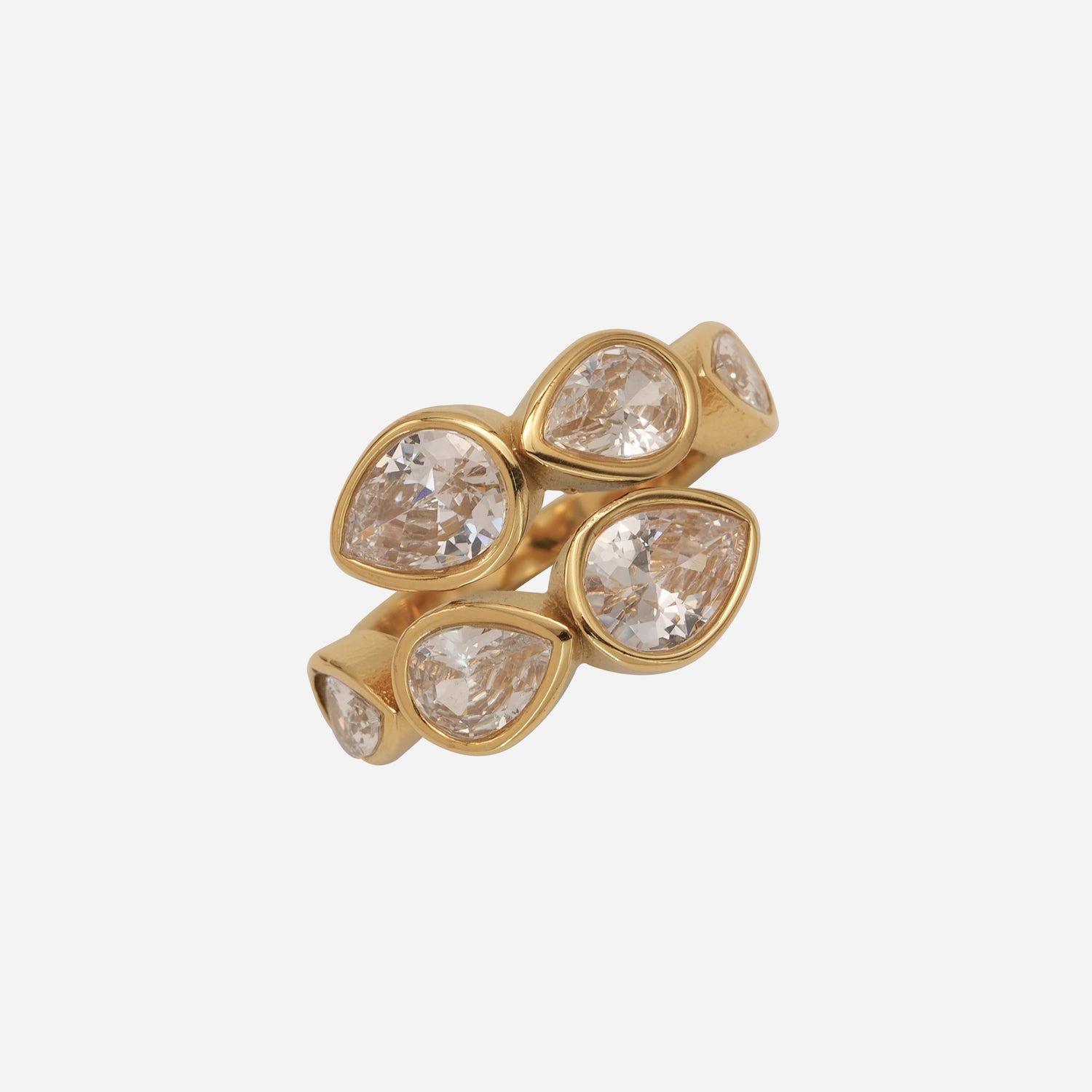 Exaggerated Drop - Diamond Ring