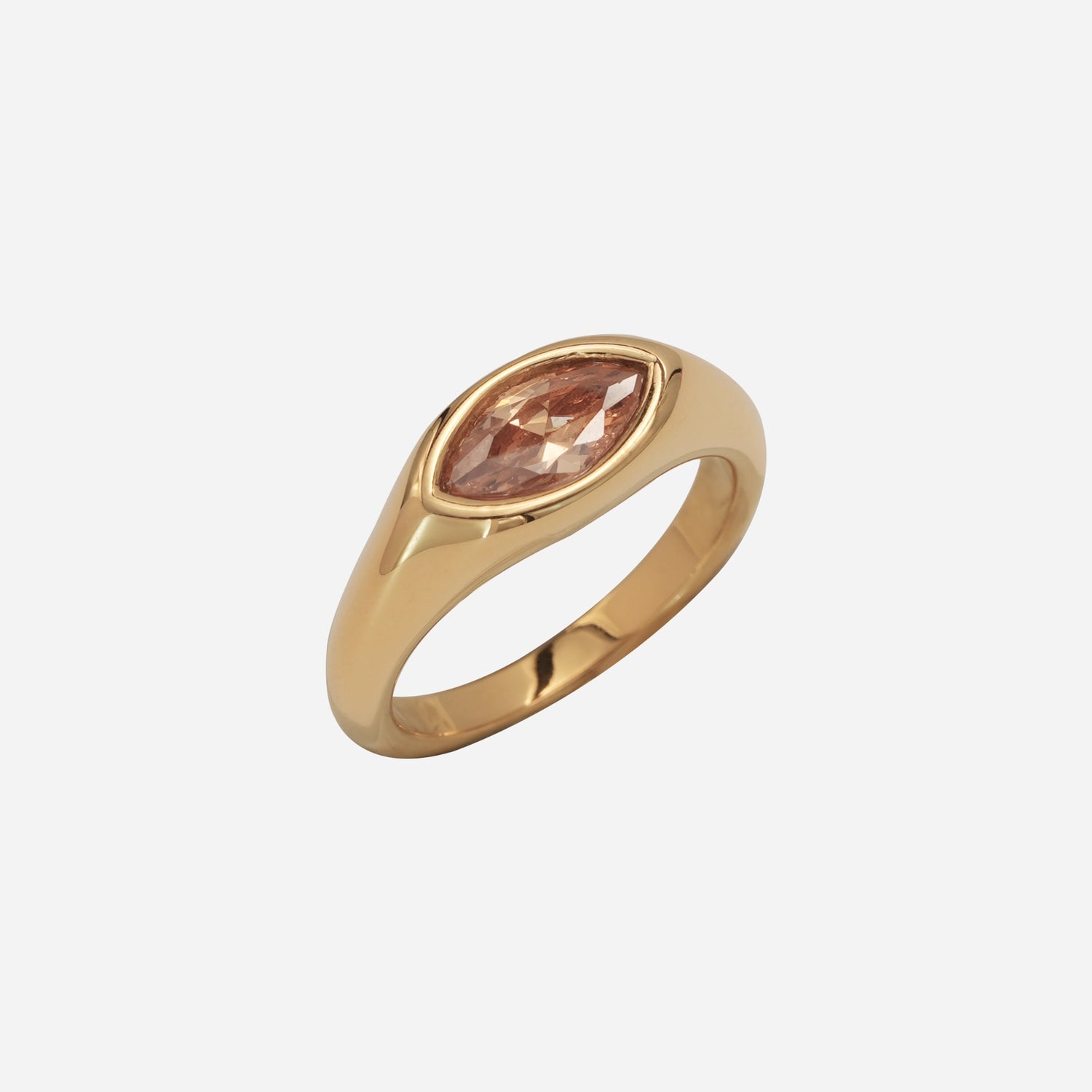 Marquise-cut Fanta Stone Ring
