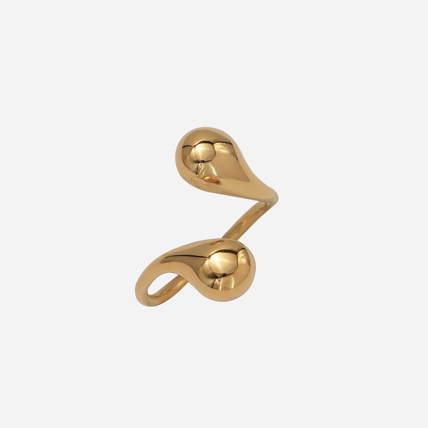 Adjustable Gold Drop Ring
